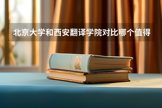 北京大学和西安翻译学院对比哪个值得上